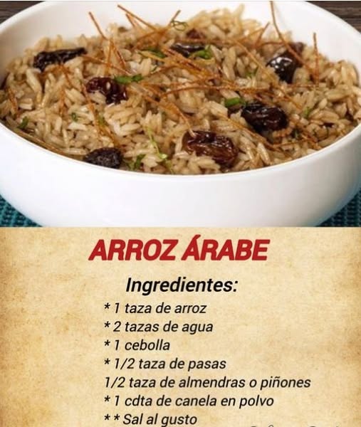 ARROZ ÁRABE (Receta sencilla)