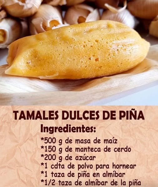 TAMALES DULCES DE PIÑA