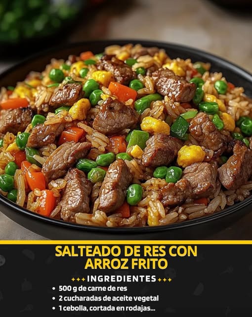 Salteado de Res con Arroz Frito