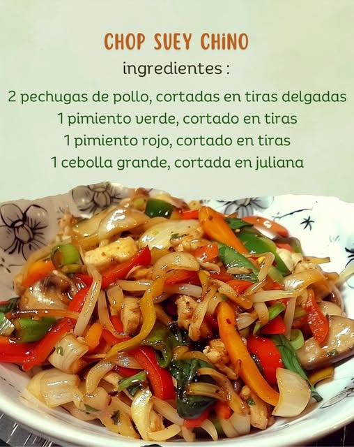 Chop Suey Chino: Un Plato Lleno de Sabor y Color