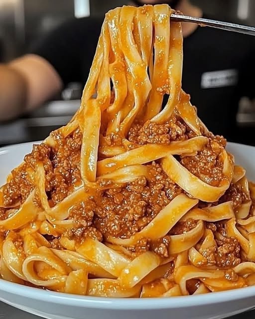 Fideos a la Boloñesa