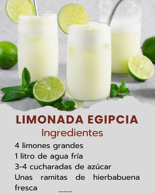 Limonada Egipcia: Refrescante y Aromática