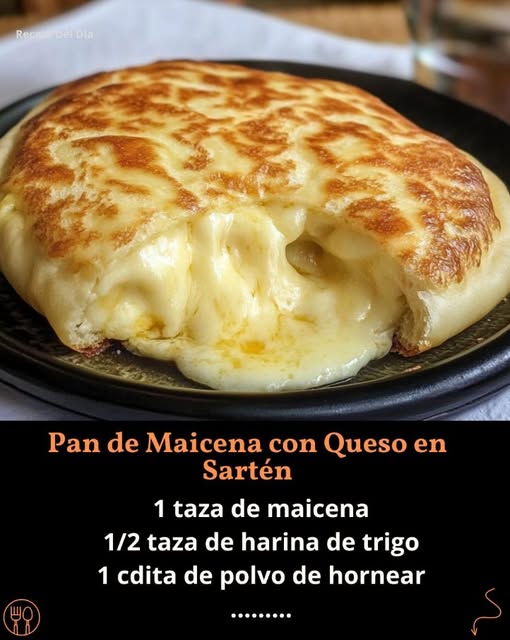 Pan de Maicena con Queso en Sartén