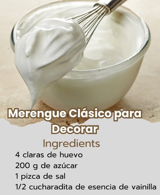 Merengue Clásico: Ligero, Dulce y Versátil
