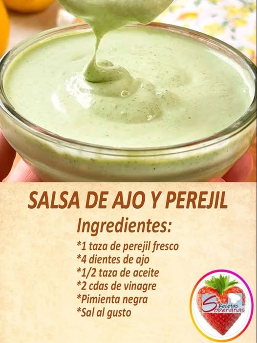 Salsa de Perejil y Ajo