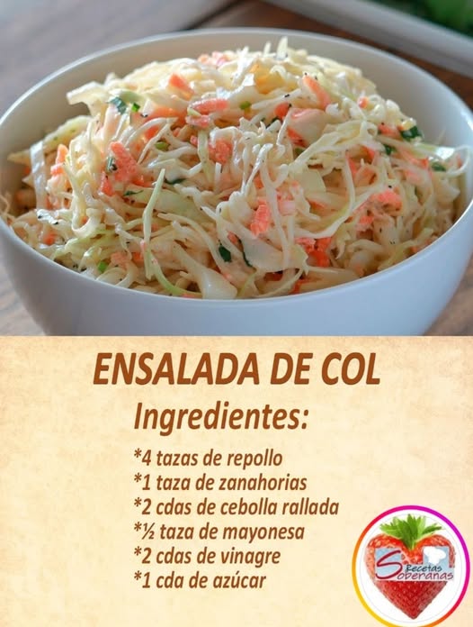 Ensalada de Repollo (Col) y Zanahoria