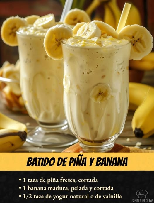 Batido de Piña y Banana