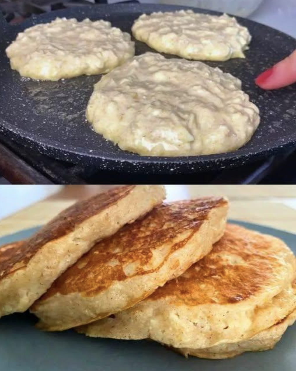 Panqueques de Avena y Plátano sin Harina