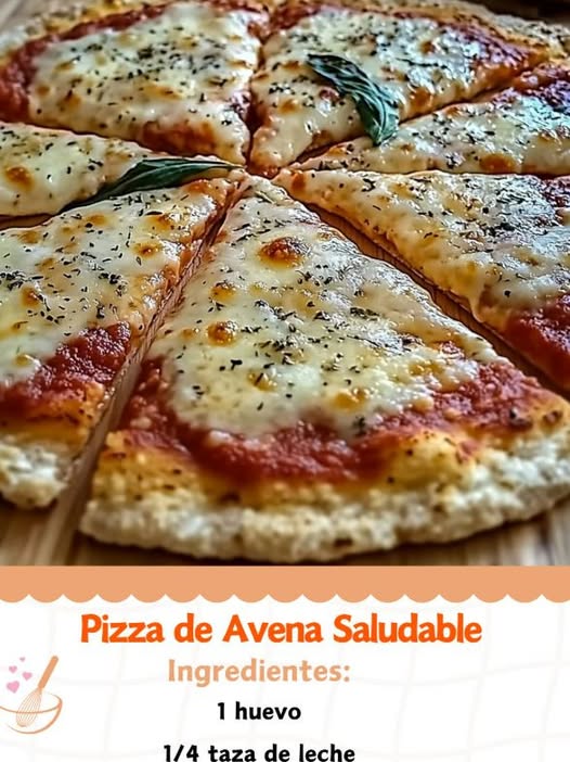Pizza de Avena Saludable