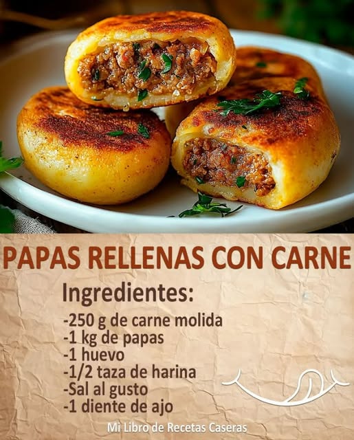 Papas Rellenas con Carne