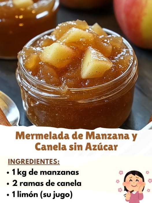 Mermelada de Manzana y Canela Sin Azúcar