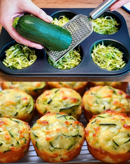Muffins Saludables de Zanahoria, Patata y Calabacín con Queso