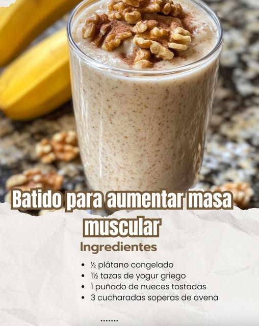 Batido Hiperproteico para Ganar Masa Muscular