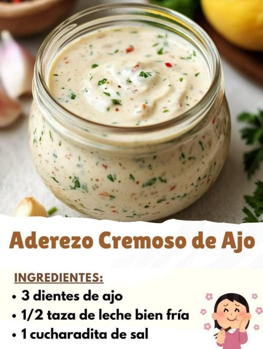 Aderezo Cremoso de Ajo