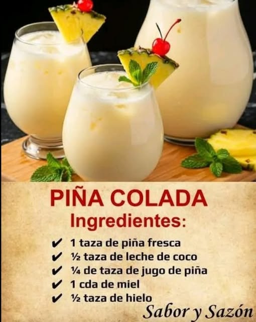 PIÑA COLADA DELICIOSA Y REFRESCANTE