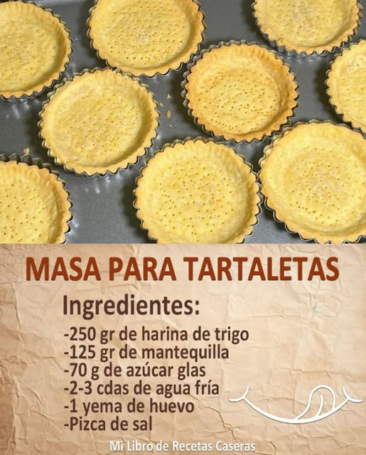 MASA PARA TARTALETAS