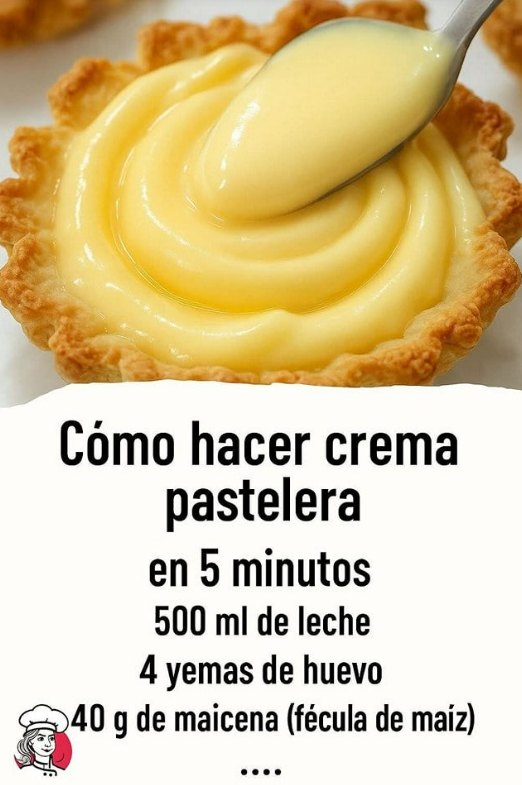 Cómo hacer crema pastelera en 5 minutos