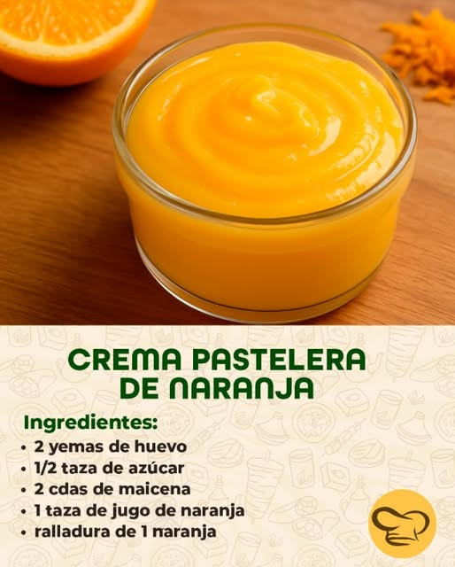 CREMA PASTELERA DE NARANJA
