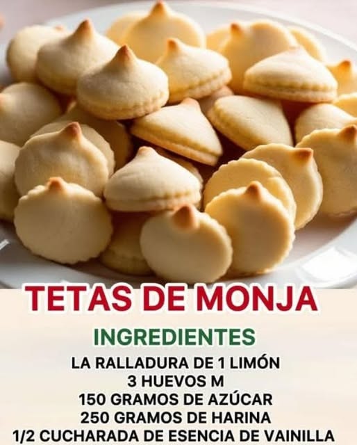 Galletas con forma de Tetas de monja