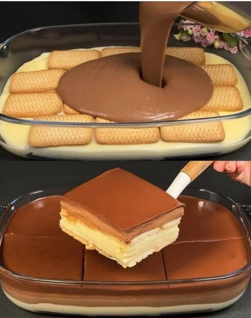 Pastel frío con galletas María