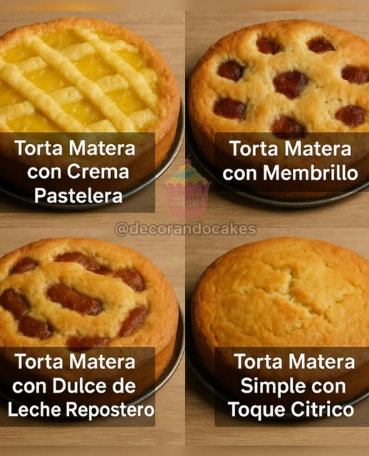 TE ENSEÑO 4 EXQUISITAS RECETAS DE TORTAS MATERAS