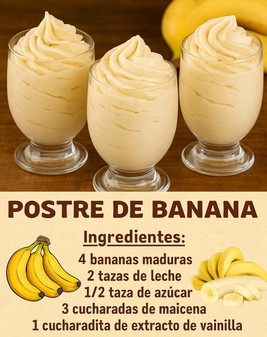 Un Postre Cremoso que Te Hará Amar la Banana