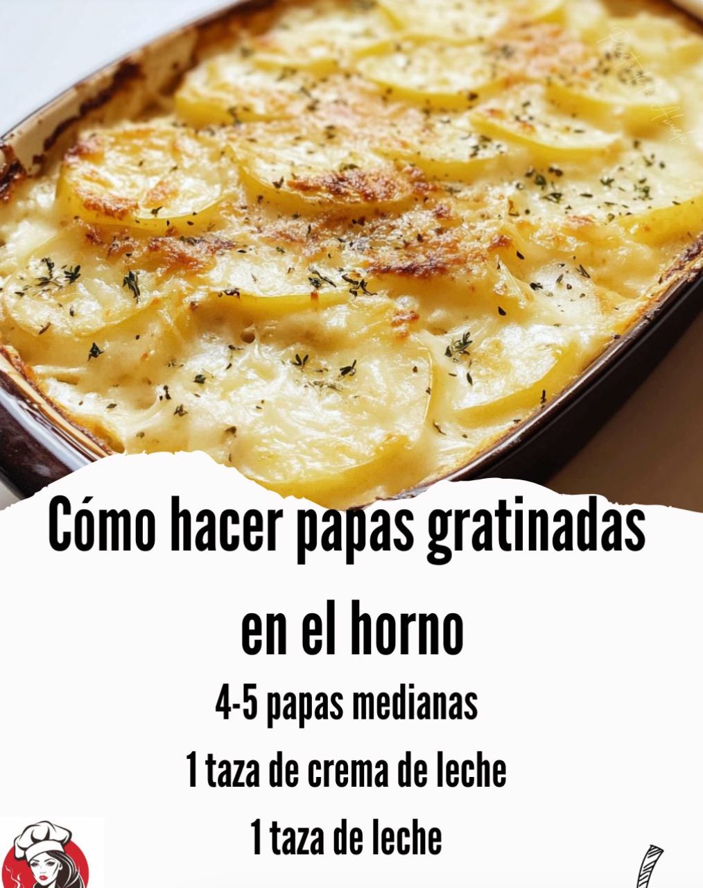 Papas gratinadas en el horno