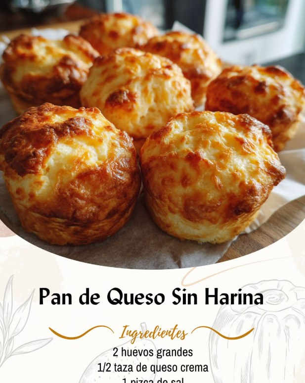 Pan de Queso Sin Harina, Fácil y Esponjoso