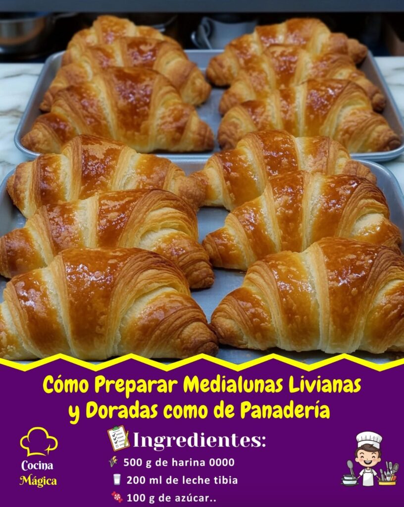 Medialunas Livianas y Doradas