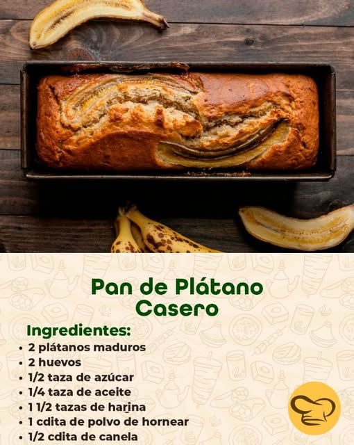 PAN DE PLÁTANO CASERO
