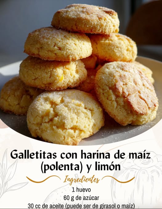 Galletitas con Harina de Maíz y Limón